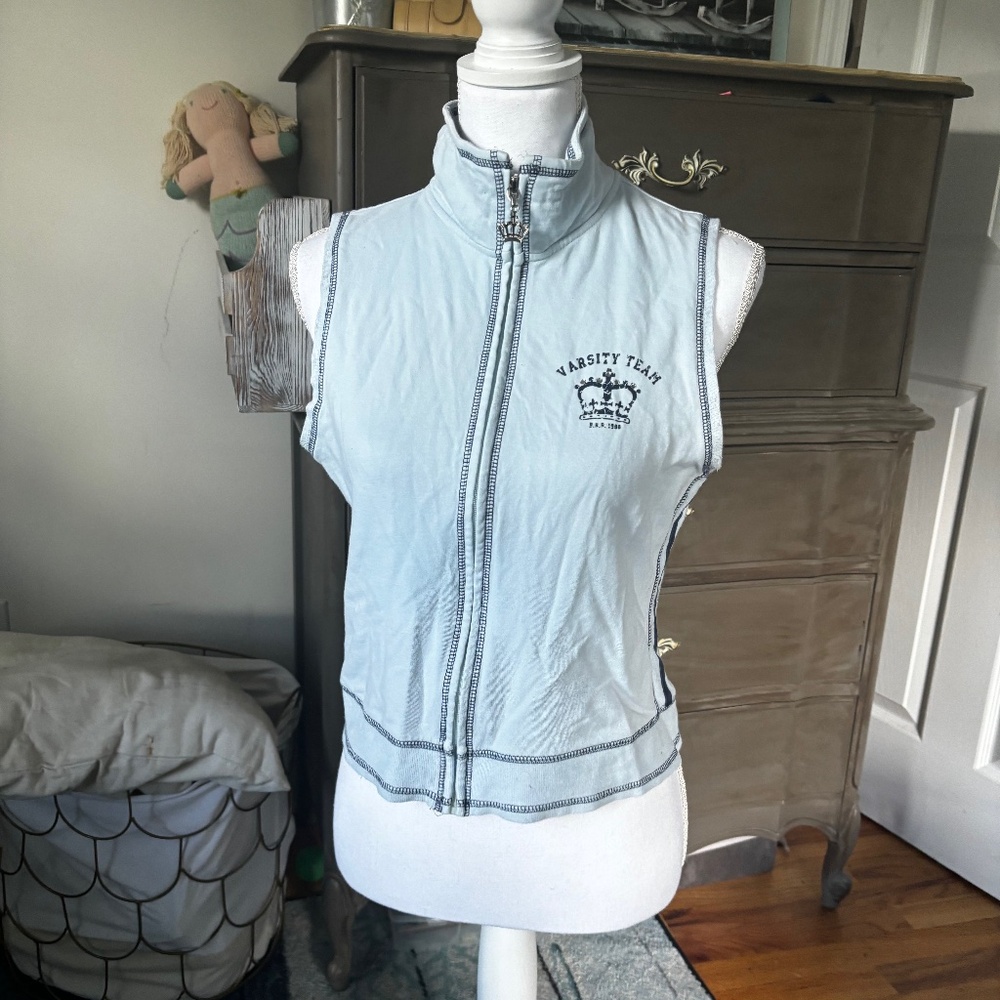 BRB Zip up Sleeveless Top Varsity Team